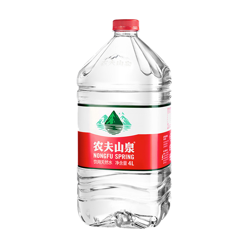 农夫山泉天然水4L*4桶整箱 家庭装办公大桶 孕妇饮品饮用水纯净水